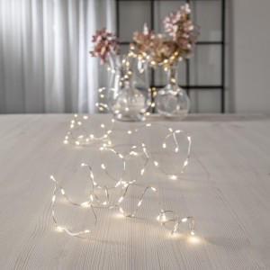 Łańcuch dekoracyjny LED DEW DROP 5m 100 diod biały ciepły 3200k