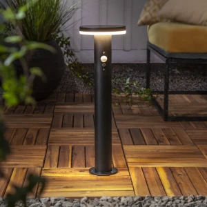 Lampa solarna ogrodowa LED stojąca VALLETTA czujnik ruchu 60-800 lm