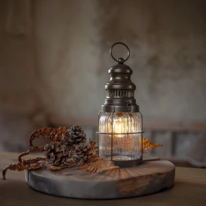 Lampion metalowy Led AINA na baterie