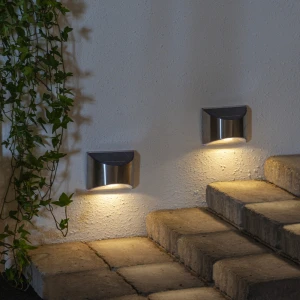 Zestaw 2x kinkiet solarny ogrodowy LED WALLY