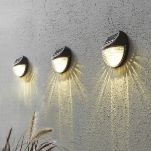 Zestaw 3x kinkiet ogrodowy LED solarny FENCY