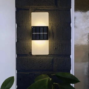 Kinkiet ogrodowy LED solarny WALLY FROST 2-barwy światła