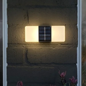 Kinkiet ogrodowy LED solarny WALLY FROST 2-barwy światła