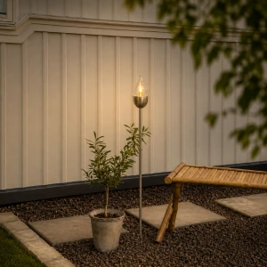 Lampion solarny ogrodowy LED wbijany OLYMPOS