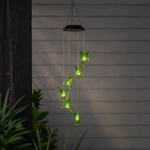 Dekoracja solarna ogrodowa LED wisząca KOLIBRY