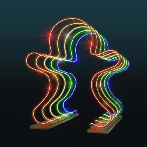 Dekoracja świąteczna iluminacja LED Tunel 3D Tęczowy Ciastek AM-140067