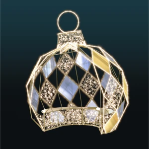 Dekoracja świąteczna iluminacja LED Diamentowa Bombka 3D 3,4m wysokości AM-142101