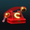Retro Telefon 3D – wolnostojąca dekoracja LED stylizowana na klasyczny telefon z tarczą numerową, lustrzanymi detalami i możliwością dodania logotypu. Oryginalny fotopunkt do miast, galerii handlowych, hoteli i przestrzeni komercyjnych.