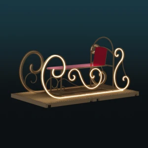 Dekoracja świąteczna iluminacja wolnostojąca LED Bajkowe Sanie 3D AM-147138