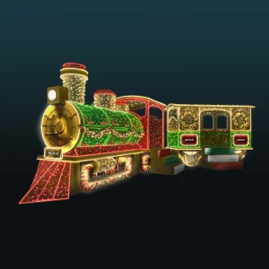 Dekoracja iluminacja LED Świąteczny Express 3D 2,6m wysokości AM-147130