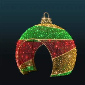 Dekoracja świąteczna iluminacja LED Kolorowa Bombka 3D 4m wysokości AM-142124