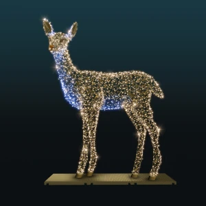 Dekoracja iluminacja wolnostojąca LED Leśna Sarna 3D AM-144212
