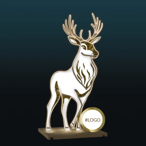 Dekoracja świąteczna iluminacja LED Polarny Renifer 2D 2,7m wysokości AM-144371