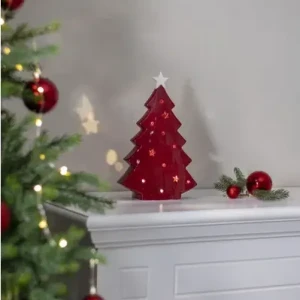 Figurka Choinka porcelanowa LED JULIG 27,50cm na baterie