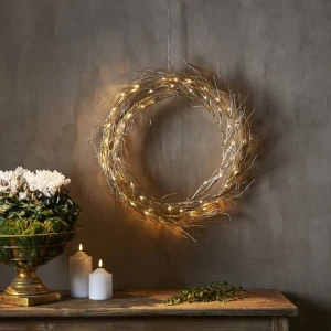 Dekoracja wianek z oświetleniem Led FIZZY 45cm