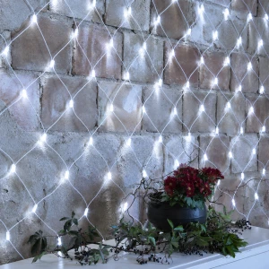 Profesjonalna siatka LED 3m x 3m 192 diody Biała Zimna 230V z możliwością łączenia