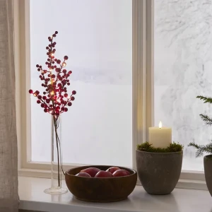 Dekoracja LED gałązka ROSSO 50cm na baterie