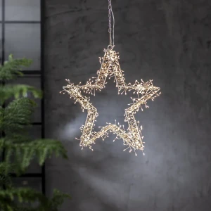 Dekoracja gwiazda z oświetleniem Led BONFIRE 37cm