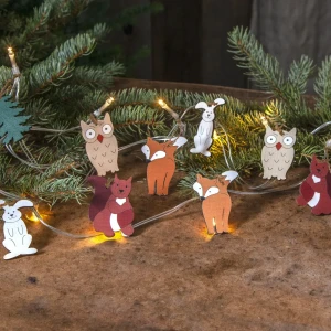 Łańcuch dekoracyjny leśne zwierzęta LED FOREST FRIENDS na baterie