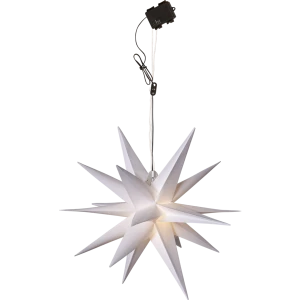 Gwiazda wisząca biała 3D Led ALICE 60cm na baterie Outlet