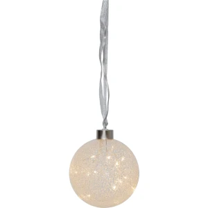 Bombka szklana z podświetleniem Led GLOW SNOW 10cm na baterie EGLO