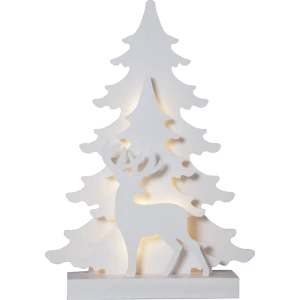 Scenka świąteczna drewniana choinki i jeleń Led GRANDY 41cm EGLO