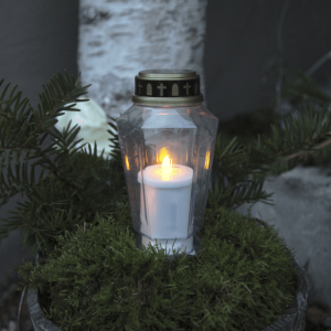 Znicz LED SERENE 15,5cm 1000h na baterie IP44