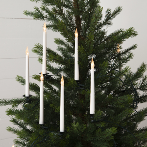 Lampki choinkowe świeczki LED SLIMLINE 16 lampek Białe Ciepłe do wewnątrz