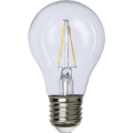 Żarówka LED A60 o mocy 2W z serii Clear Filament. Ciepła barwa światła 2700k.