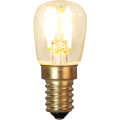 Żarówka LED E14 T26 filament z ciepłym światłem, mały dekoracyjny model z gwintem E14.