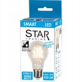 Opakowanie żarówki LED E27 A60 Sensor Filament 2700K 4,2W 420 lm marki Star Trading, z funkcją włączania po zmroku.