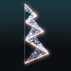 Dekoracja latarniowa iluminacja LED Wstążka 2D 2m wysokości AM-130096