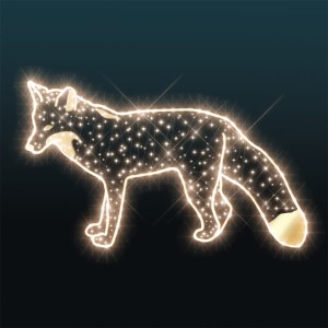 Iluminacja świetlna wolnostojąca LED Lis 2D 1,2m wysokości AM-144013