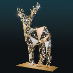 Iluminacja świetlna wolnostojąca LED Renifer 2D 3m wysokości AM-144027