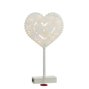 Dekoracja stołowa serce z podświetleniem Led na baterie