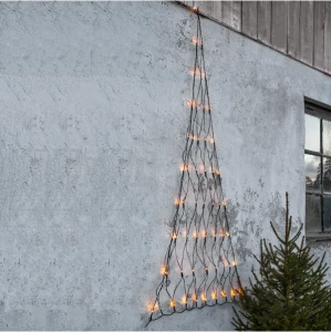 Siatka LED trójkątna 1,7m x 0,73m Biała Ciepła 1970k