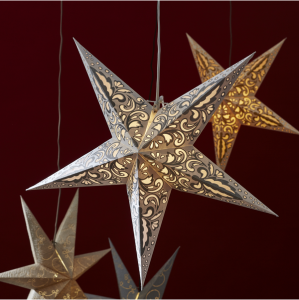 Gwiazda wisząca biała BLAZE 60cm