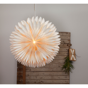 Szwedzka GWIAZDA świetlna LED wisząca 65 cm +sznur +żarówka 3-step