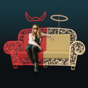 Iluminacja wolnostojąca LED Kanapa ,,Czy byłeś grzeczny" 3D AM-113466