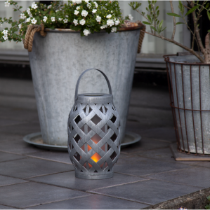 Lampion solarny ogrodowy LED Flame efekt płomienia