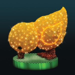 Iluminacja świąteczna wolnostojąca LED Kurczaczek Wielkanocny 3D AM-123610