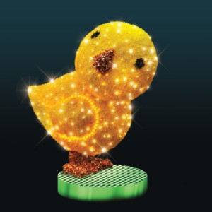 Iluminacja świąteczna wolnostojąca LED Kurczaczek Wielkanocny 3D AM-123611