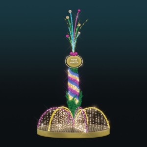 Iluminacja świąteczna wolnostojąca LED Palma Wielkanocna 3D AM-123827