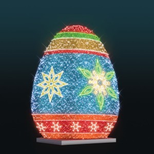 Iluminacja świąteczna LED Pisanka Wielkanocna 3D 6m wysokości AM-123485