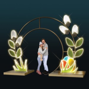 Iluminacja świąteczna LED Brama Wielkanocna 2D 3,1m wysokości AM-125059