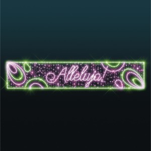 Iluminacja świąteczna uliczna elewacyjna LED Przewieszka z Pisanką 2D AM-103191