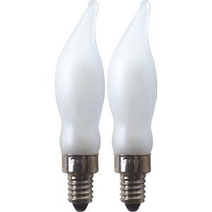 Zestaw 2x żarówka LED do świecznika adwentowego E10 0,6W 8lm 230V AC 2200K Biała Ciepła