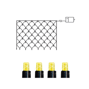 Siatka LED 1,35m x 0,8m na baterie timer biała ciepła