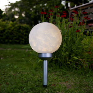 Dekoracja solarna Kula ogrodowa LED wbijana Luna