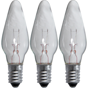 Zestaw 3x żarówka do świecznika adwentowego E10 3W 55V AC